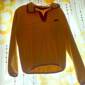 Patagonia size M yellow jacket blue trim